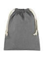 SG CLOTHING Recycled Cotton/Polyester Stuff Bag Black Heather personnalisable