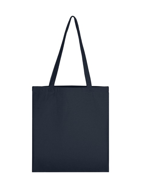 SG CLOTHING Premium Canvas Organic Tote LH bleu foncé personnalisable