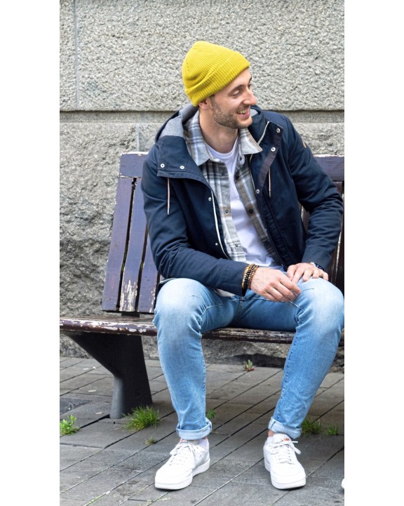 L-MERCH Fisherman Beanie Mütze, Schal & Handschuh personalisierbar