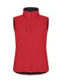 CLIQUE Classic Softshell Vest Women rouge personnalisable