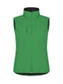 CLIQUE Classic Softshell Vest Women vert pomme personnalisable
