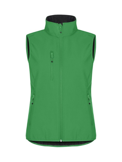 CLIQUE Classic Softshell Vest Women vert pomme personnalisable