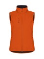 CLIQUE Classic Softshell Vest Women blood orange personnalisable