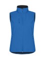 CLIQUE Classic Softshell Vest Women bleu royal personnalisable