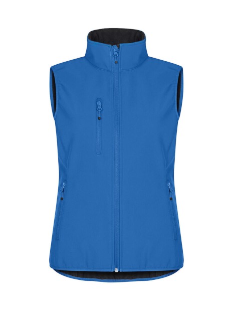 CLIQUE Classic Softshell Vest Women bleu royal personnalisable
