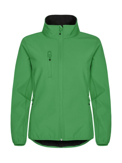 CLIQUE Classic Softshell Jacket Women vert pomme personnalisable