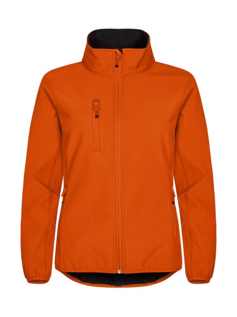 CLIQUE Classic Softshell Jacket Women blood orange personnalisable