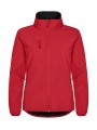 CLIQUE Classic Softshell Jacket Women rouge personnalisable