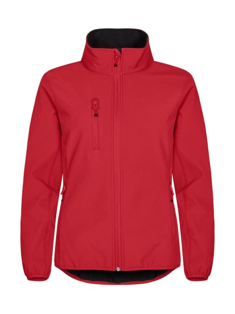 CLIQUE Classic Softshell Jacket Women rouge personnalisable