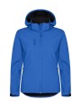 CLIQUE Classic Softshell Hoody Women bleu royal personnalisable