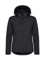 CLIQUE Classic Softshell Hoody Women noir personnalisable
