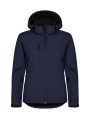 CLIQUE Classic Softshell Hoody Women bleu foncé personnalisable