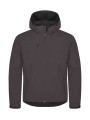 CLIQUE Classic Softshell Hoody dark grey personnalisable