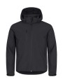 CLIQUE Classic Softshell Hoody noir personnalisable