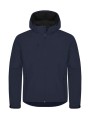 CLIQUE Classic Softshell Hoody Blue Navy personnalisable