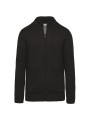 WK. DESIGNED TO WORK Cardigan doublé polaire homme noir personnalisable