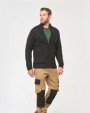 Pull personnalisable WK. DESIGNED TO WORK Cardigan doublé polaire homme