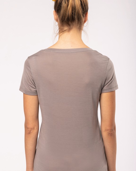 KARIBAN Damen Lyocell TENCEL™-T-Shirt T-Shirt personalisierbar