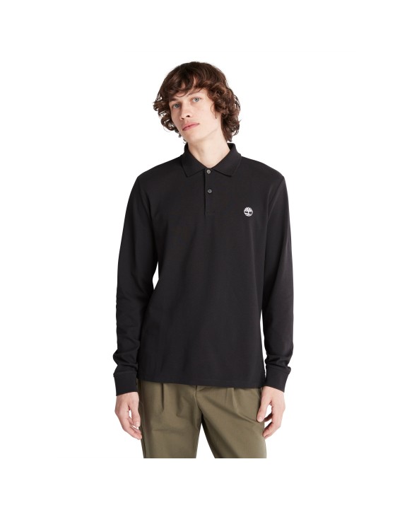 TIMBERLAND PRO Polo LS Piqué Slim Poloshirt personalisierbar