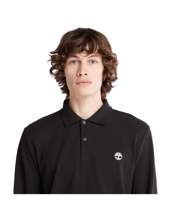 TIMBERLAND PRO Polo LS Piqué Slim Poloshirt personalisierbar