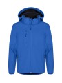CLIQUE Classic Softshell Jacket Junior bleu royal personnalisable