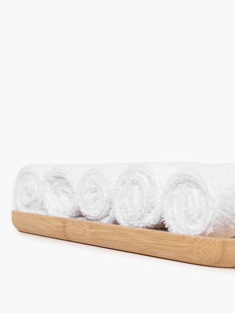 Produits éponges à personnaliser KARIBAN Serviettes d'invité 30 x 30 cm - Lot de 5 serviettes 