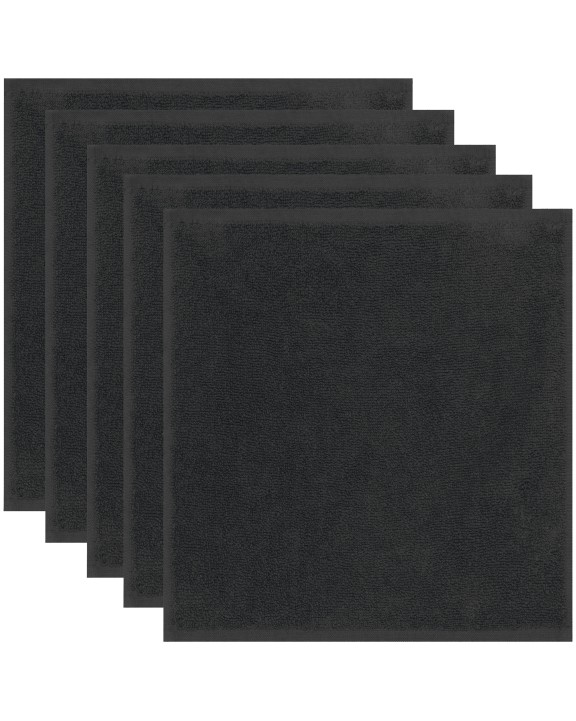 KARIBAN Gästehandtuch 30 x 30 cm – Set von 5 Handtüchern Bad Artikel personalisierbar