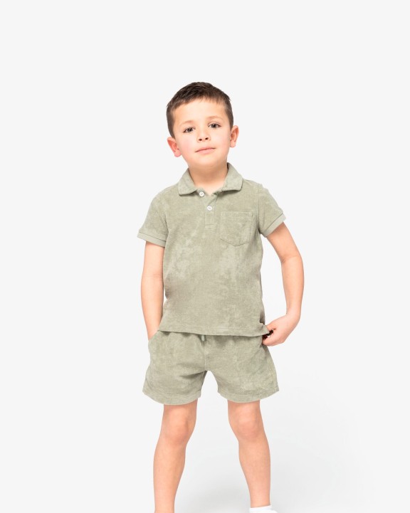 Polo personnalisable NATIVE SPIRIT Polo écoresponsable en éponge garçon