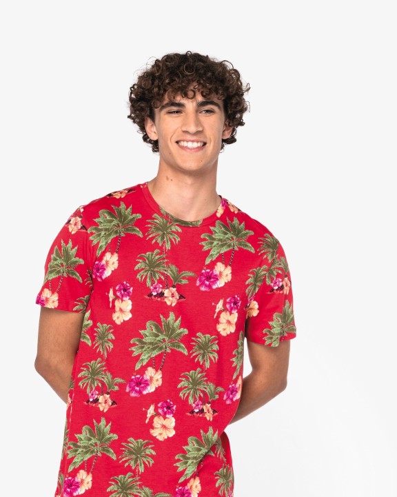 T-shirt personnalisable NATIVE SPIRIT T-shirt écoresponsable imprimé tropical homme