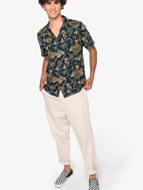 Chemises à personnaliser NATIVE SPIRIT Chemise écoresponsable imprimé hawaïen homme 
