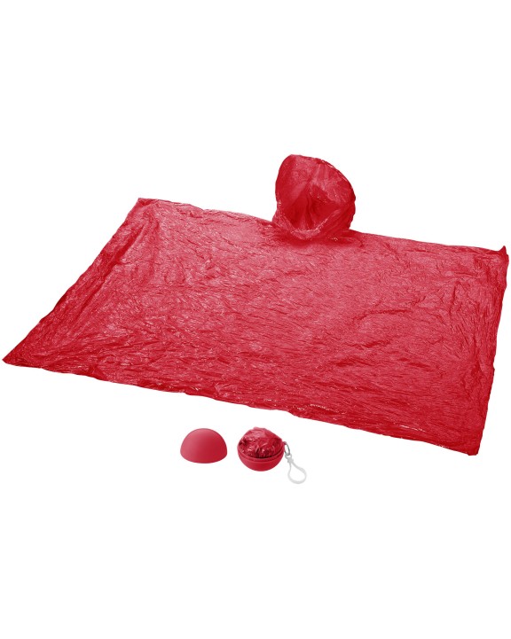 Jas 4DO Xina regenponcho in bal met sleutelhanger voor bedrukking &amp; borduring