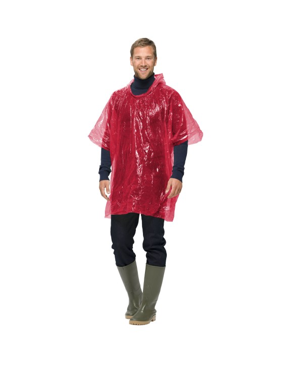 Jas 4DO Xina regenponcho in bal met sleutelhanger voor bedrukking &amp; borduring