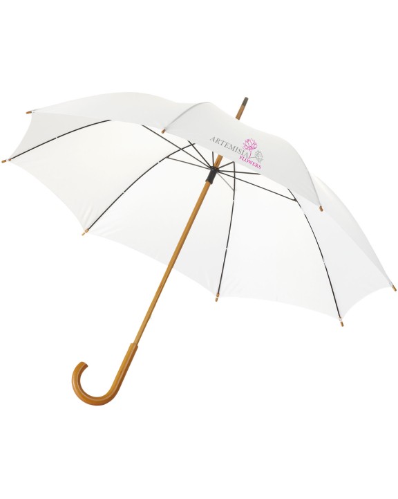 4DO Jova 23" Regenschirm mit Holzstange und -griff Regenschirm personalisierbar