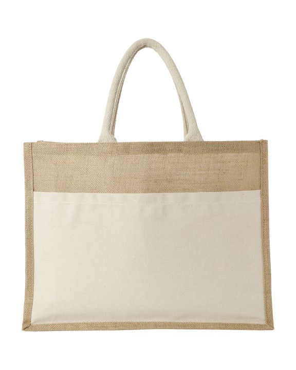 4DO Mumbay Jute Tragetasche 18L Tote Bag personalisierbar