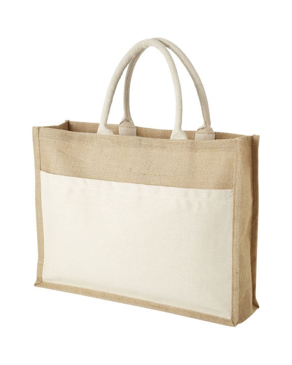 4DO Mumbay Jute Tragetasche 18L Tote Bag personalisierbar