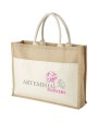 4DO Mumbay Jute Tragetasche 18L Tote Bag personalisierbar