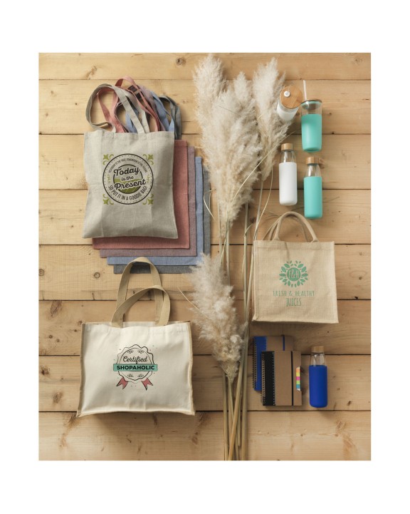 Tote bag 4DO Chennai jute draagtas 16L  voor bedrukking &amp; borduring