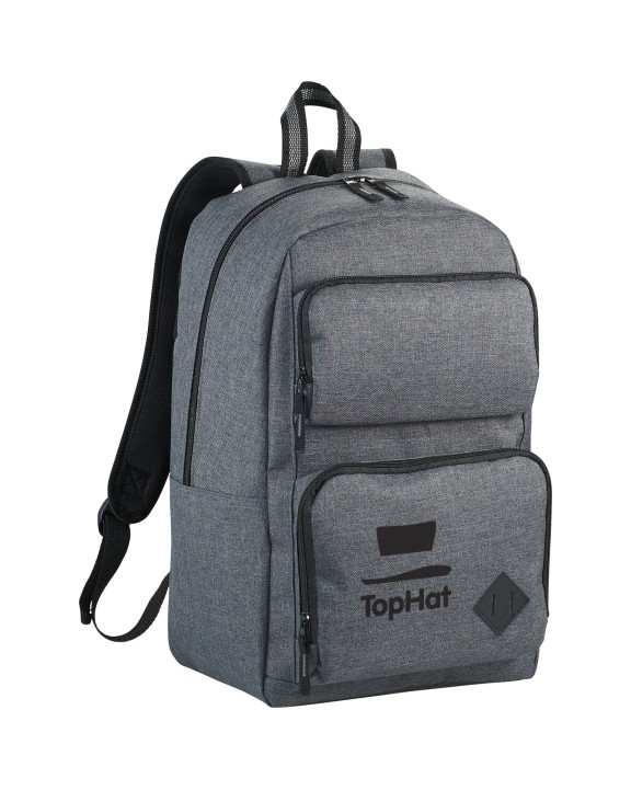 4DO Graphite Deluxe 15" Laptop-Rucksack 20L Tasche personalisierbar