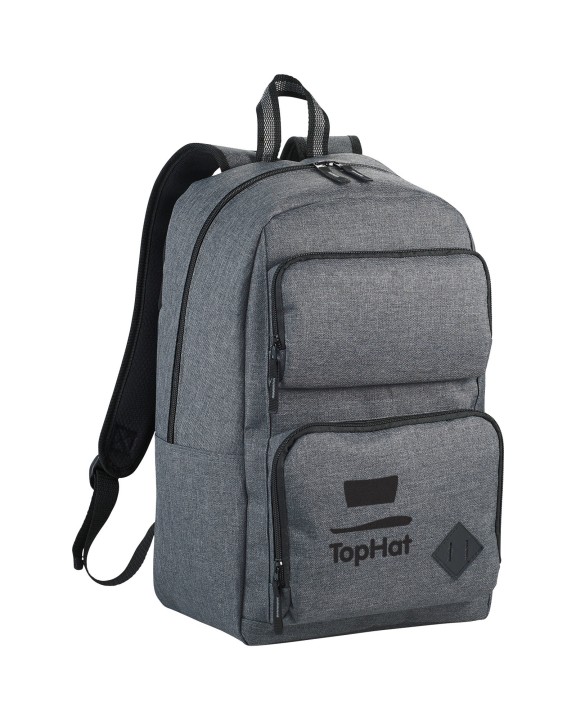 4DO Graphite Deluxe 15" Laptop-Rucksack 20L Tasche personalisierbar