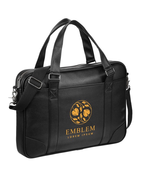 4DO Oxford 15,6" schmale Laptop Konferenztasche 5L Tasche personalisierbar