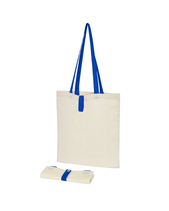4DO Nevada 100 g/m² faltbare Tragetasche aus Baumwolle 7L Tote Bag personalisierbar