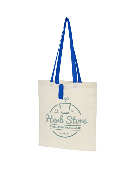 4DO Nevada 100 g/m² faltbare Tragetasche aus Baumwolle 7L Tote Bag personalisierbar
