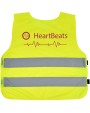 Fluohesje 4DO RFX™ Marie veiligheidsvest met klittenband voor kinderen van 7-12 jaar oud voor bedrukking &amp; borduring