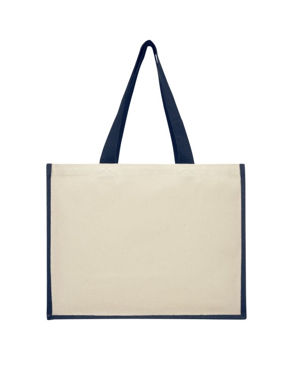 4DO Varai 320 g/m Canvas und Jute Einkaufstasche 23L Tote Bag personalisierbar