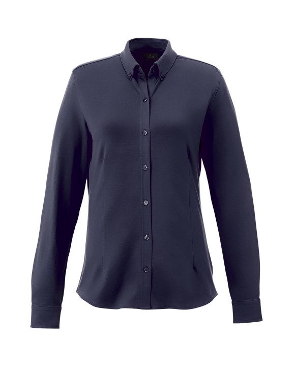 Hemd ELEVATE Bigelow piqué dames blouse met lange mouwen voor bedrukking &amp; borduring