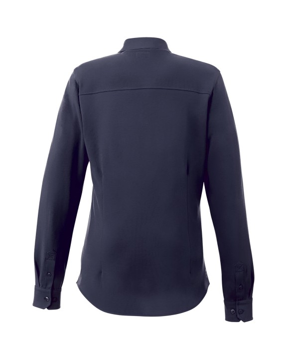 Hemd ELEVATE Bigelow piqué dames blouse met lange mouwen voor bedrukking &amp; borduring