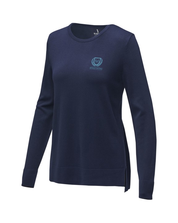 Pull personnalisable ELEVATE Pull à col ras du cou Merrit pour femme