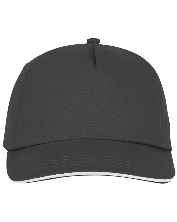 Casquette personnalisable ELEVATE Casquette sandwich 5 panneaux Styx