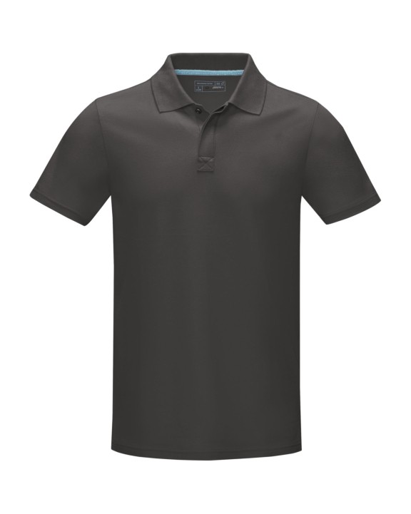 Polo personnalisable ELEVATE Polo Graphite bio manches courtes homme