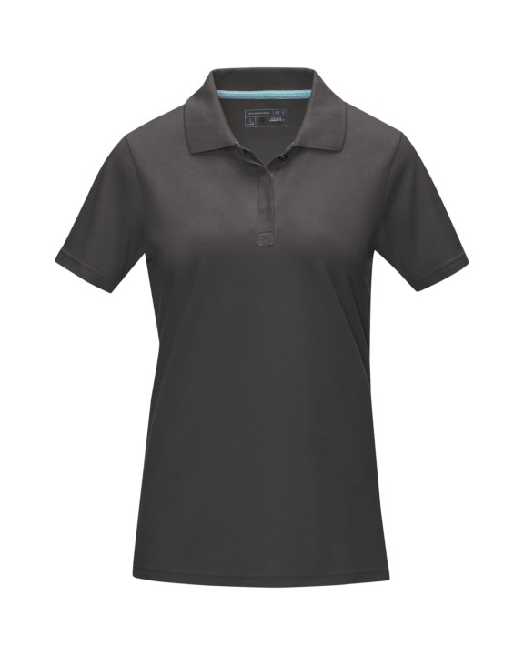 Polo personnalisable ELEVATE Polo Graphite bio manches courtes femme